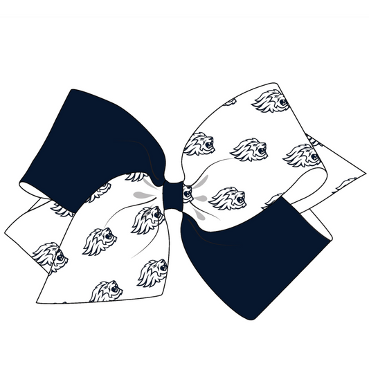 CDS Lions Bow NAVY (2 Sizes Available)