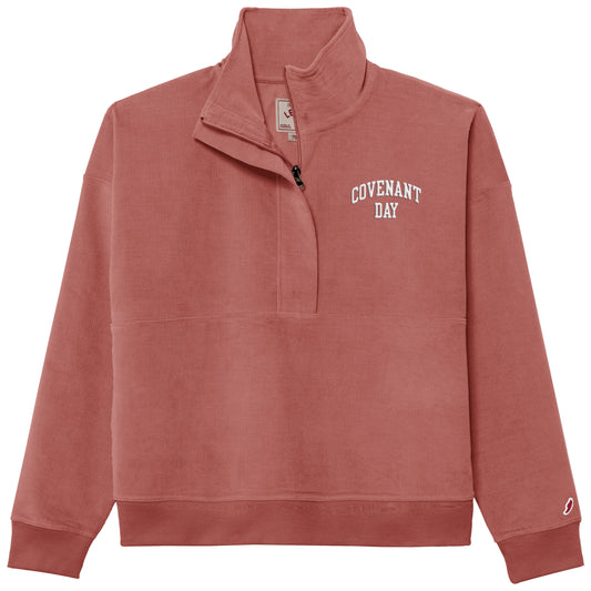 Women’s Quarter Zip Pullover RED