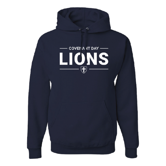 Hooded Sweatshirt Cross NAVY