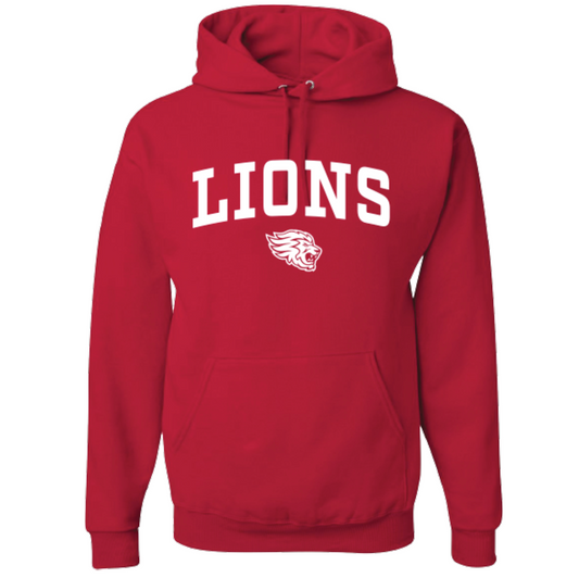 Hooded Sweatshirt LIONS RED