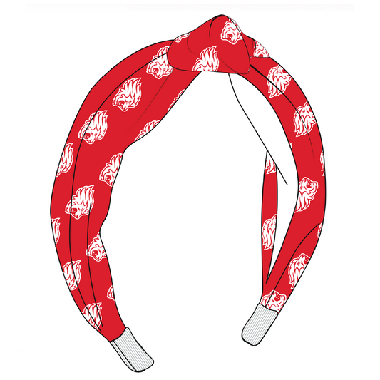CDS Lions Knotted Headband RED